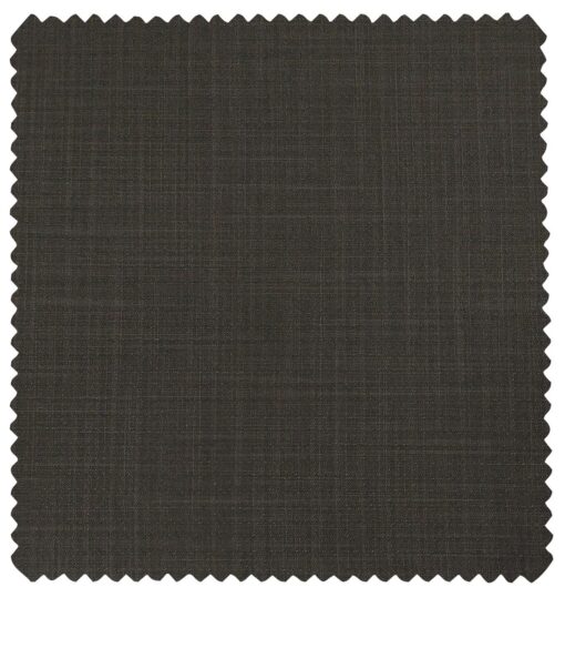 Raymond Men's Poly Viscose Unstitched Self Design Suiting Fabric (Brown)