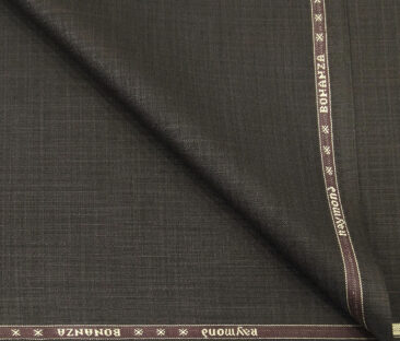 Raymond Men's Poly Viscose Unstitched Self Design Suiting Fabric (Brown)