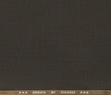 Raymond Men's Poly Viscose Unstitched Self Design Suiting Fabric (Brown)