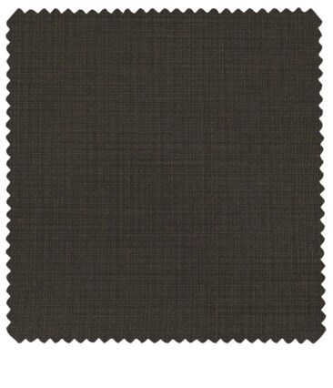 Raymond Men's Poly Viscose Unstitched Self Design Suiting Fabric (Brown)