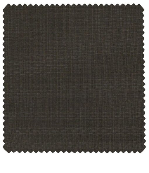 Raymond Men's Poly Viscose Unstitched Self Design Suiting Fabric (Brown)
