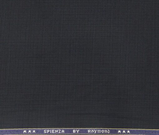 Raymond Men's Poly Viscose Unstitched Self Design Suiting Fabric (Dark Blue)