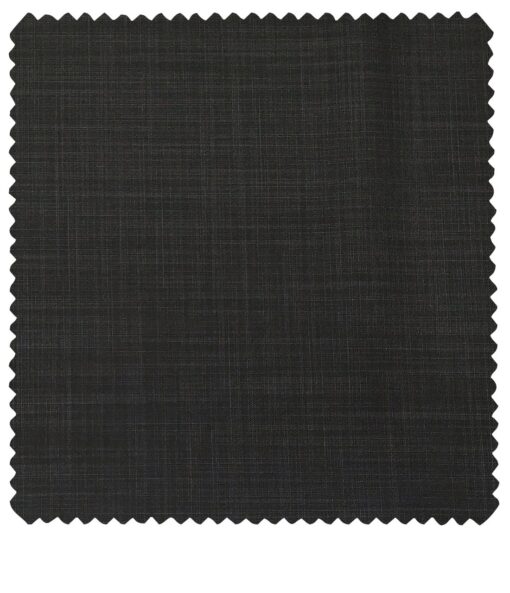 Raymond Men's Poly Viscose Unstitched Self Suiting Fabric (Black)