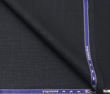 Raymond Men's Poly Viscose Unstitched Self Suiting Fabric (Blue)