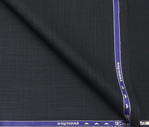 Raymond Men's Poly Viscose Unstitched Self Suiting Fabric (Blue)