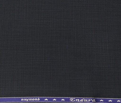 Raymond Men's Poly Viscose Unstitched Self Suiting Fabric (Blue)