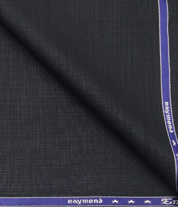 Raymond Men's Poly Viscose Unstitched Self Suiting Fabric (Blue)