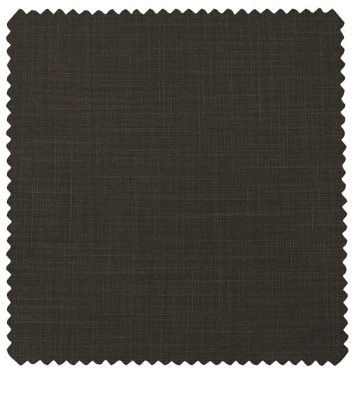 Raymond Men's Poly Viscose Unstitched Self Suiting Fabric (Brown)