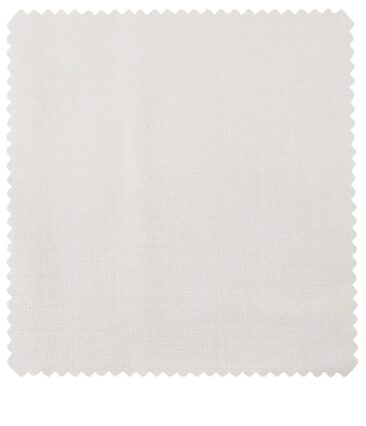 Raymond Men's Poly Viscose Unstitched Self Suiting Fabric (White)