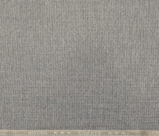 Raymond Men's Poly Viscose Unstitched Self Design Suiting Fabric (Light Worsted Grey)