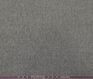 Raymond Men's Poly Viscose Unstitched Self Design Suiting Fabric (Worsted Grey)