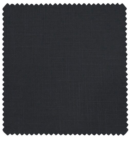 Raymond Men's Poly Viscose Unstitched Self Design Suiting Fabric (Dark Blue)