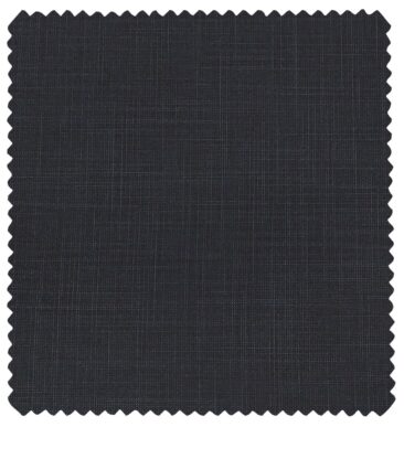 Raymond Men's Poly Viscose Unstitched Self Design Suiting Fabric (Dark Blue)