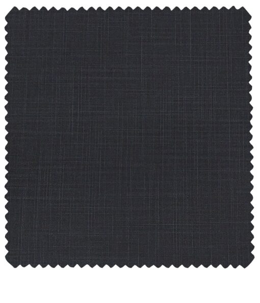 Raymond Men's Poly Viscose Unstitched Self Design Suiting Fabric (Dark Blue)
