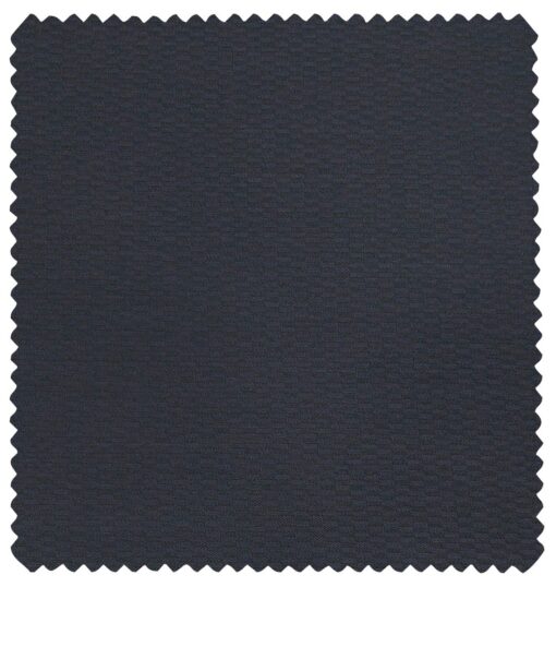 Raymond Men's Poly Viscose Unstitched Structured Shiny Suiting Fabric (Blue)