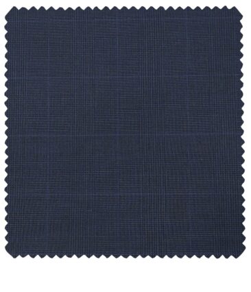 Raymond Men's Poly Viscose Unstitched Self Checks Techno Stretch Suiting Fabric (Dark Grey)