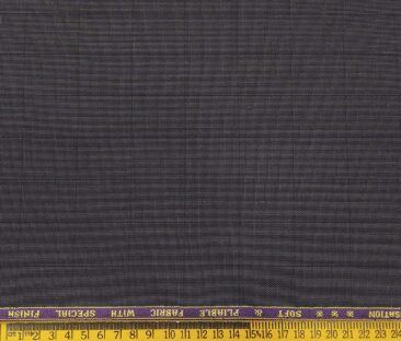 Raymond Men's Poly Viscose Unstitched Structured cum Checks Suiting Fabric (Dark Purple)