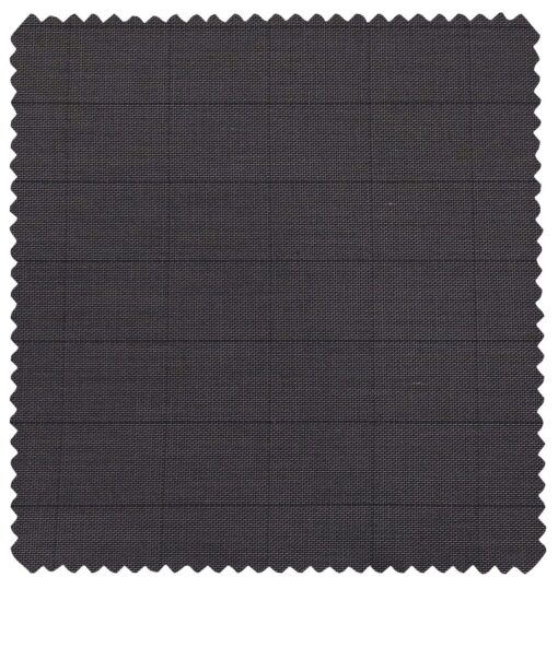 Raymond Men's Poly Viscose Unstitched Structured cum Checks Suiting Fabric (Dark Purple)