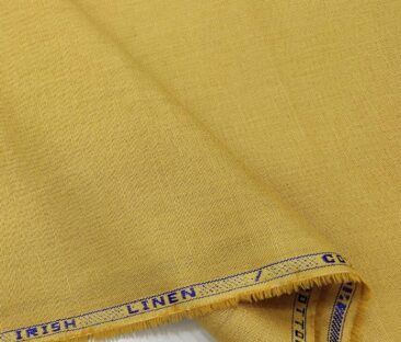 Arvind Men's Cotton Linen Self Design Unstitched Shirt Fabric (Granola Beige)