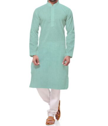Arvind Men's Cotton Linen Self Design Unstitched Shirt Fabric (Mint Green)