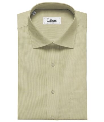 Birla Century Men's Cotton Structured 1.60 Meter Unstitched Shirt Fabric (Beige)