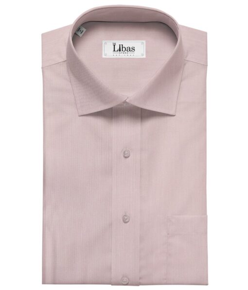 Birla Century Men's Cotton Structured 1.60 Meter Unstitched Shirt Fabric (Blush Pink)
