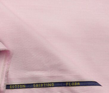 Birla Century Men's Cotton Structured 1.60 Meter Unstitched Shirt Fabric (Blush Pink)