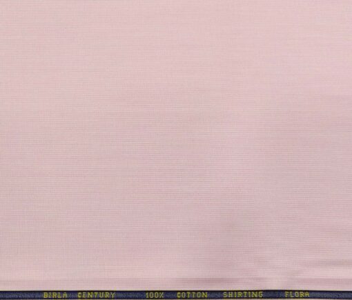 Birla Century Men's Cotton Structured 1.60 Meter Unstitched Shirt Fabric (Blush Pink)