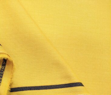 Birla Century Men's Cotton Structured 1.60 Meter Unstitched Shirt Fabric (Honey Yellow)