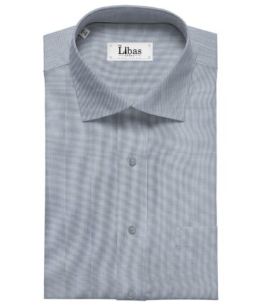 Birla Century Men's Cotton Structured 1.60 Meter Unstitched Shirt Fabric (Light Blue)
