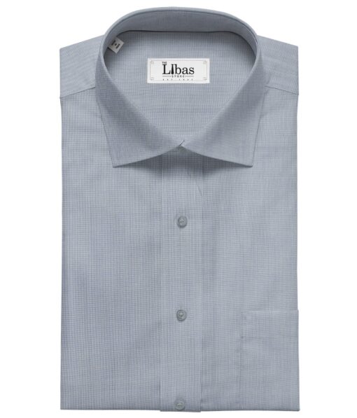 Birla Century Men's Cotton Structured 1.60 Meter Unstitched Shirt Fabric (Light Blue)