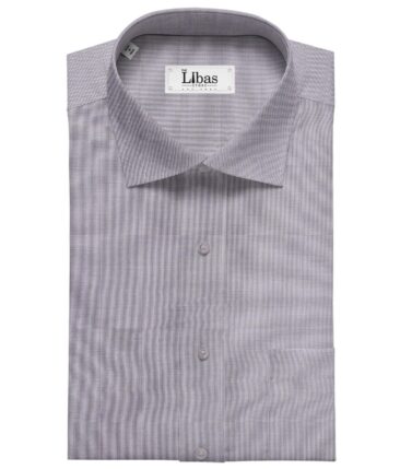 Birla Century Men's Cotton Structured 1.60 Meter Unstitched Shirt Fabric (Light Purple)