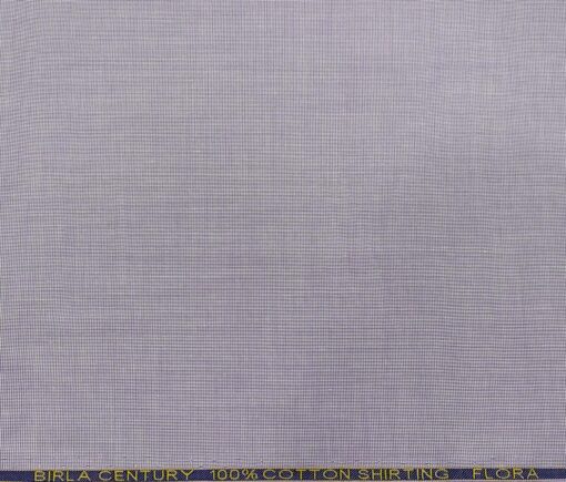 Birla Century Men's Cotton Structured 1.60 Meter Unstitched Shirt Fabric (Light Purple)