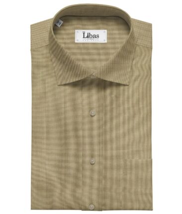 Birla Century Men's Cotton Structured 1.60 Meter Unstitched Shirt Fabric (Tortilla Brown)