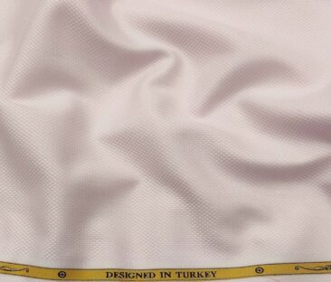 Soktas Men's Cotton Structured 1.60 Meter Unstitched Shirt Fabric (Light Pink)