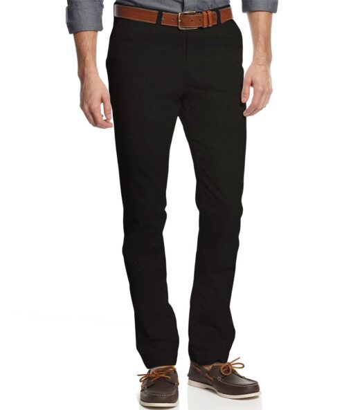 Arvind Men's Cotton Solids 1.30 Meter Unstitched Trouser Fabric (Black)