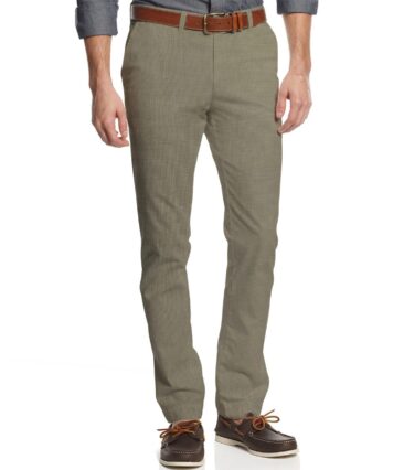 Arvind Men's Cotton Structured 1.30 Meter Unstitched Trouser Fabric (Greyish Beige)