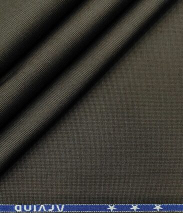 Arvind Men's Cotton Structured 1.30 Meter Unstitched Trouser Fabric (Greyish Brown)