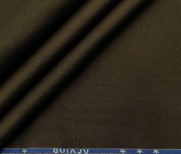 Arvind Men's Cotton Structured 1.30 Meter Unstitched Trouser Fabric (Mocha Brown)