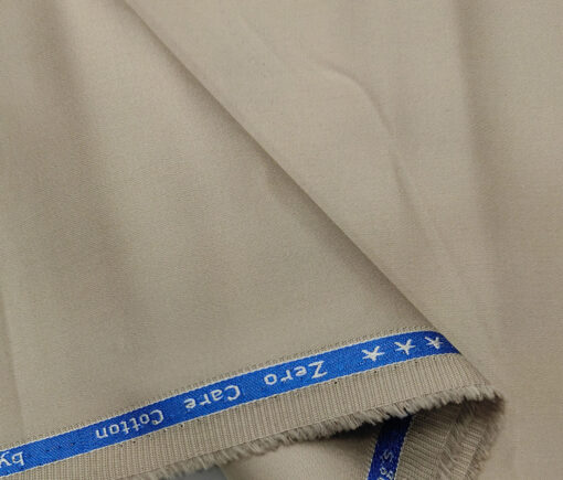 Arvind Men's Cotton Solids 1.30 Meter Unstitched Trouser Fabric (Mouse)