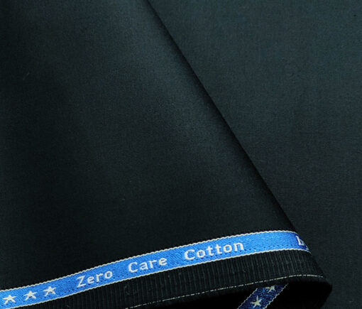 Arvind Men's Cotton Solids 1.30 Meter Unstitched Trouser Fabric (Peacock Blue)