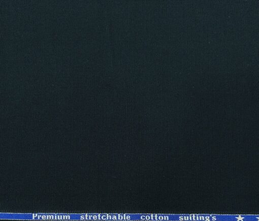 Arvind Men's Cotton Structured 1.30 Meter Unstitched Trouser Fabric (Peacock Blue)
