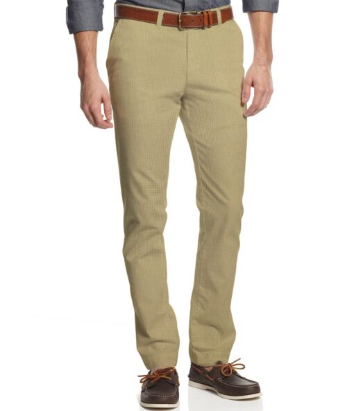 Arvind Men's Cotton Structured 1.30 Meter Unstitched Trouser Fabric (Sand Castle Beige)