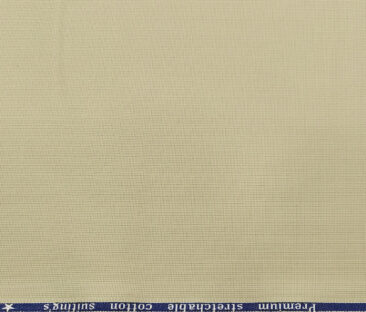 Arvind Men's Cotton Structured 1.30 Meter Unstitched Trouser Fabric (Tan Beige)