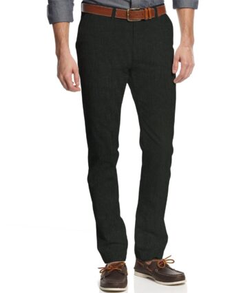 Raymond Men's Cotton Structured 1.30 Meter Unstitched Trouser Fabric (Black)
