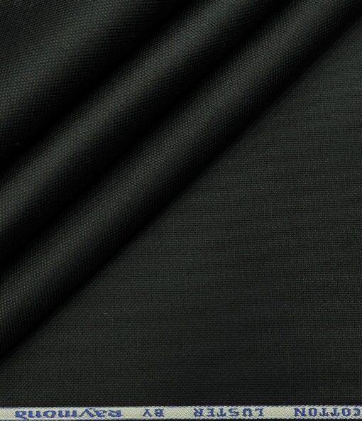 Raymond Men's Cotton Structured 1.30 Meter Unstitched Trouser Fabric (Black)