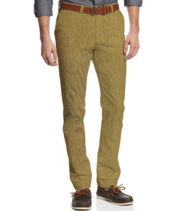 Raymond Men's Cotton Structured 1.30 Meter Unstitched Trouser Fabric (Khakhi)