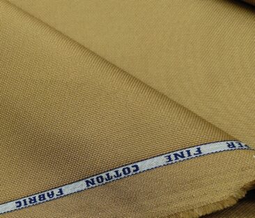Raymond Men's Cotton Structured 1.30 Meter Unstitched Trouser Fabric (Khakhi)