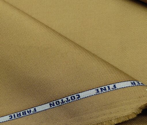 Raymond Men's Cotton Structured 1.30 Meter Unstitched Trouser Fabric (Khakhi)