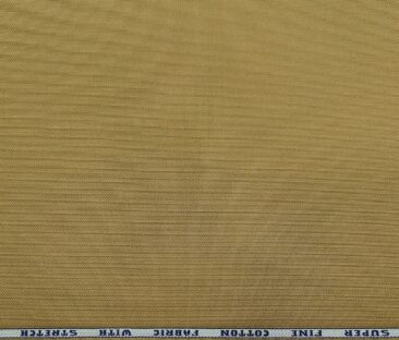 Raymond Men's Cotton Structured 1.30 Meter Unstitched Trouser Fabric (Khakhi)